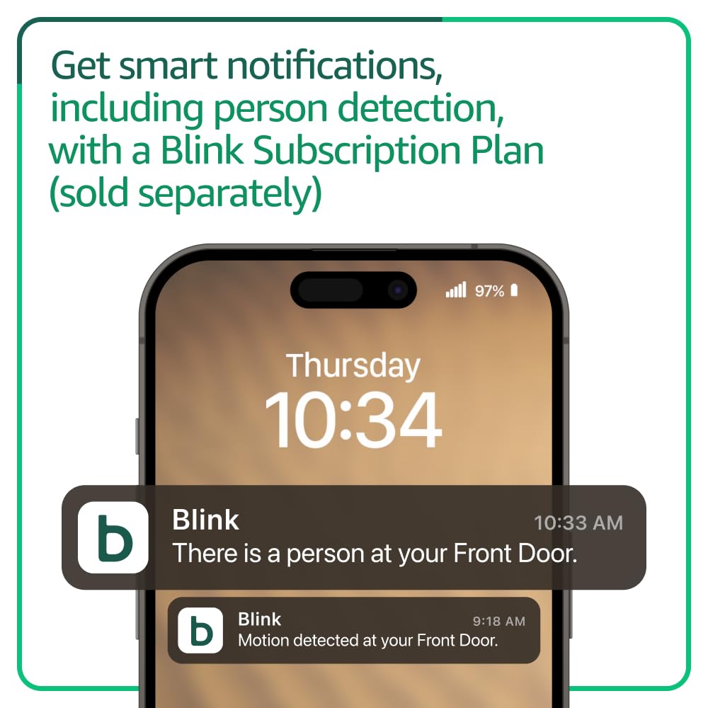 Blink Outdoor 4 â Wireless smart security camera, two-year battery life, 1080p HD day and infrared night live view, two-way talk. Sync Module Core included â 3 camera system