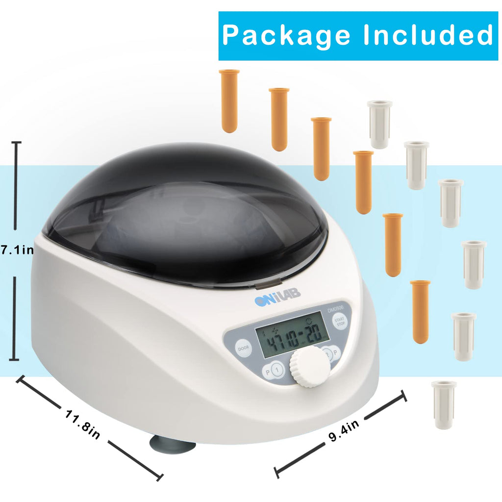 ONiLAB Benchtop Centrifuge, 6X50ml, 300-4000RPM, Max 1800Ãg