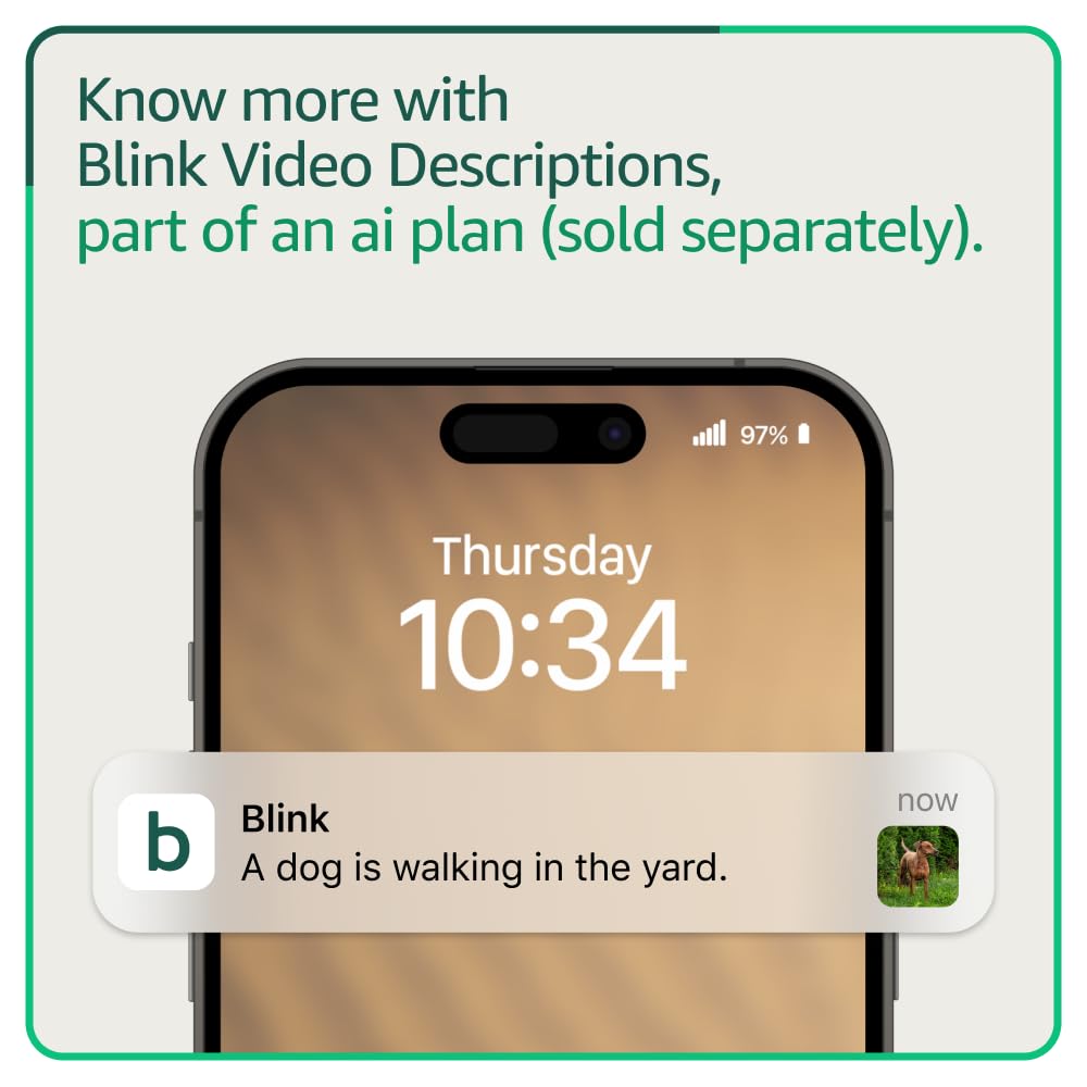 Blink Outdoor 4 â Wireless smart security camera, two-year battery life, 1080p HD day and infrared night live view, two-way talk. Sync Module Core included â 3 camera system
