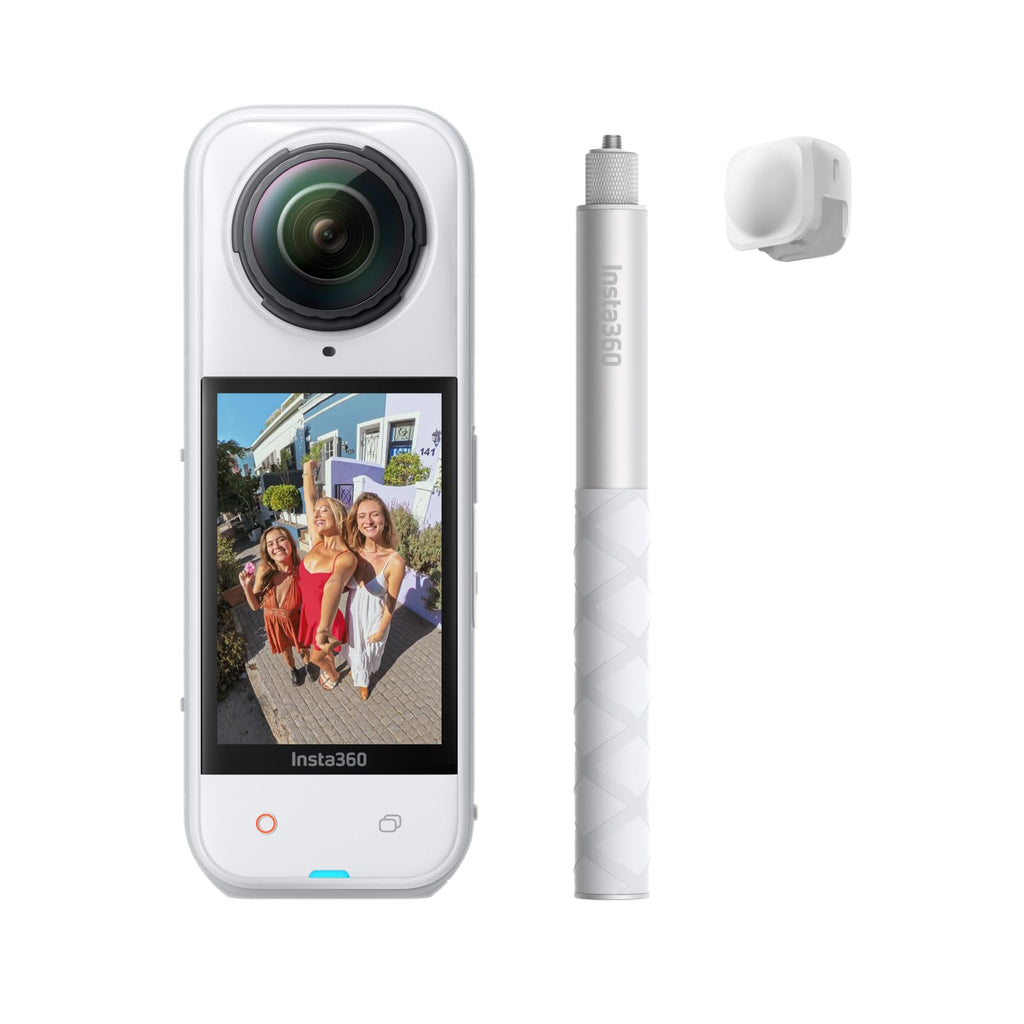 Insta360 X5 - Waterproof 8K 360Â° Action Camera, Leading Low Light, Invisible Selfie Stick Effect, Rugged and Replaceable Lens, 3-Hour Battery, Built-in Wind Guard, Stabilization, Triple AI Chip Design