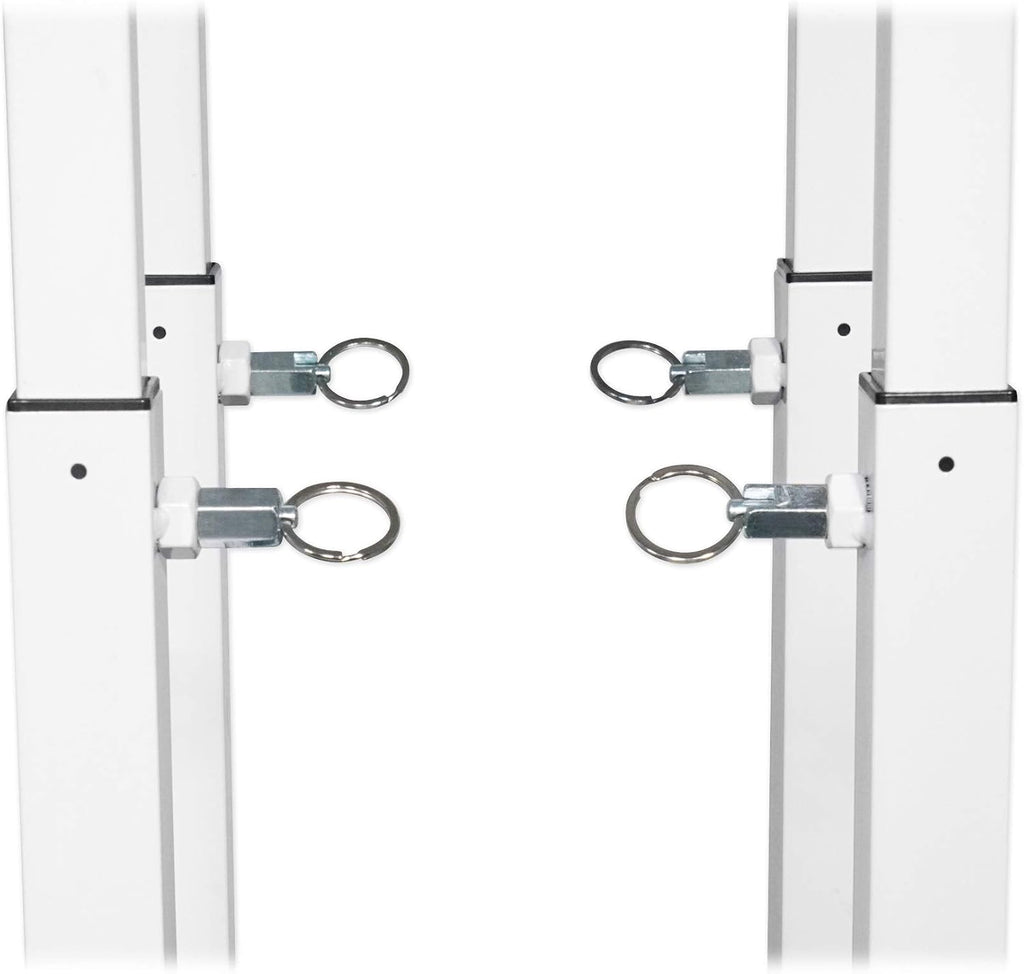 Rockville RTP32W White Totem Moving Head Light Stand, 2-Pack