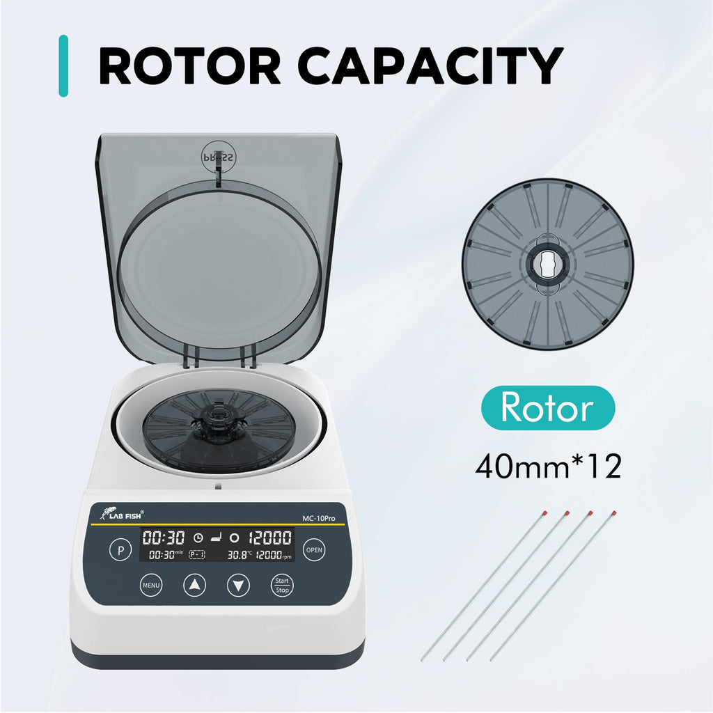 LAB FISH MC-12PRO High-Speed Centrifuge, 1000-12000RPM 9660xg
