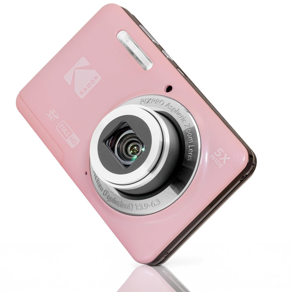 KODAK PIXPRO FZ55 16MP Compact Digital Camera, 5X Optical Zoom, Blue