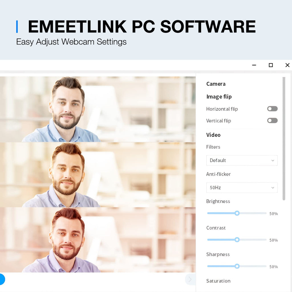 EMEET C960 Ultra 4K Webcam for Mac & PC, 1/1.5" Large Sensor, Metal Body