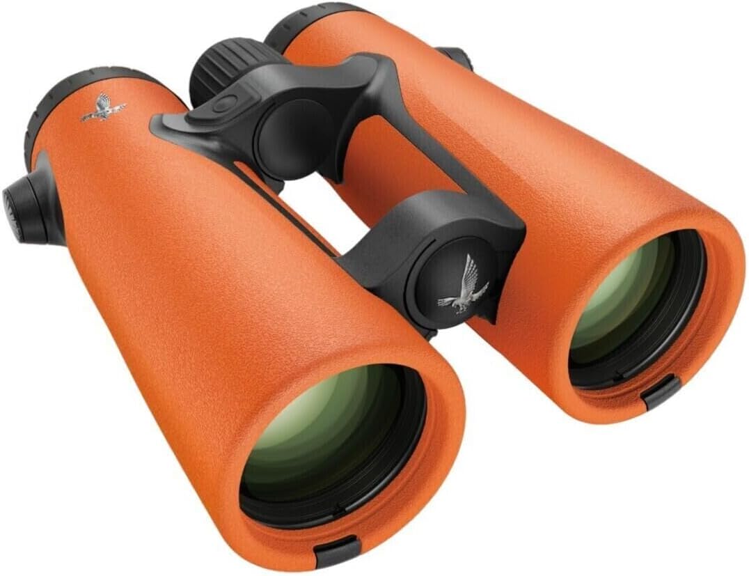 SWAROVSKI Optik EL Range with Tracking Assistant 10x42 Orange Binocular Bundle and Forehead Rest for EL Range Binoculars with Tracking Assistant (2 Items)