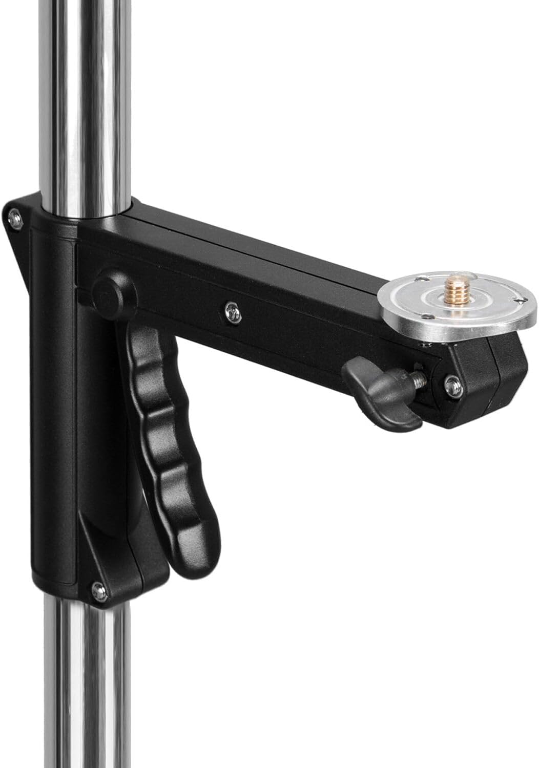 Godox Wheeled Light Stand â Sliding Arm Mobile Studio Stand with Braking Casters, Adjustable 3.9 ft to 7.9 ft Height, Silver Finish, Professional Photography & Video Support System (240FS)