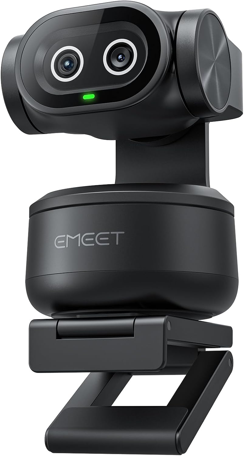 EMEET PIXY Dual-Camera AI-Powered PTZ Camera 4K, AI Tracking