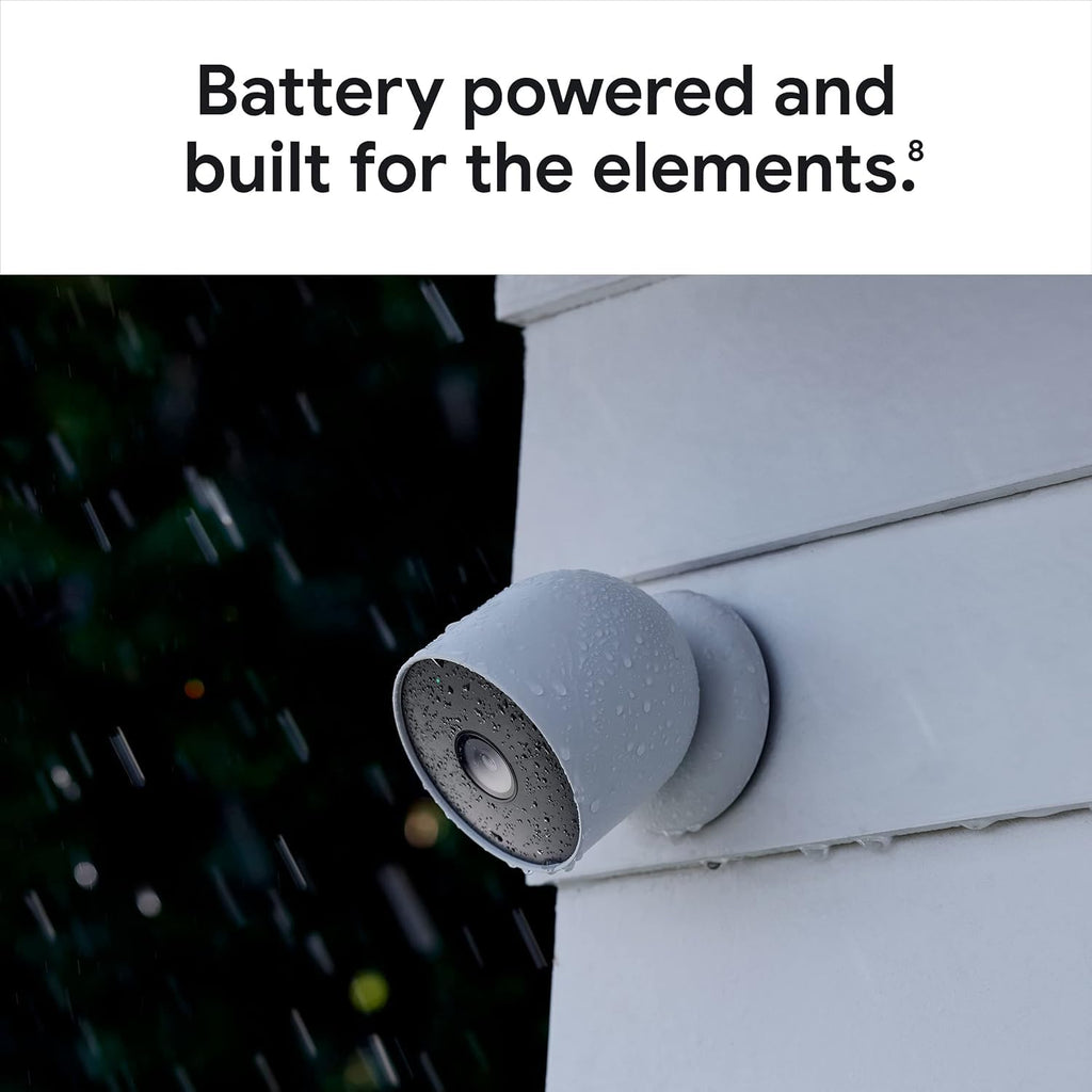 Google Nest Cam with Floodlight - Outdoor Camera - Floodlight Security Camera, White, 1 Count (Pack of 1)