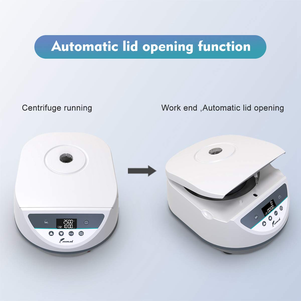 Benchtop Centrifuge, 8x2/5/10/15ml Tubes