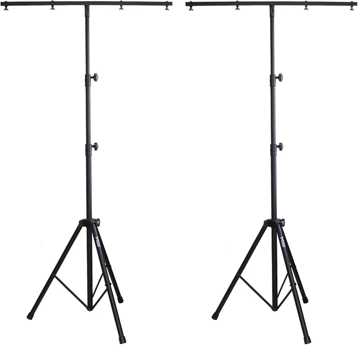 AUDIO 2000'S AST4421BX2 2-Pack Professional Lighting Stands with T-Bars