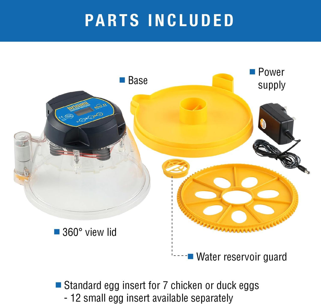 Brinsea Mini II Advance Incubator with Automatic Turner for Hatching 7 Eggs