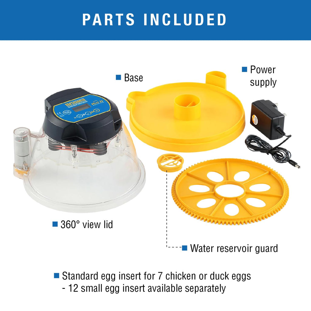 Brinsea Mini II Advance Incubator with Automatic Turner for Hatching 7 Eggs