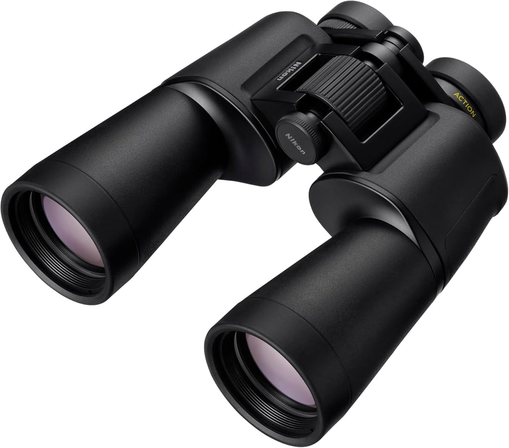 Nikon ACTION10x50 Binocular | Multilayer-Coated Nikon Optics, Bright 50mm Objective Lenses, 10x Power, Turn-and-Slide Adjustable eyecups and Tripod-Ready Porro-Prism Design