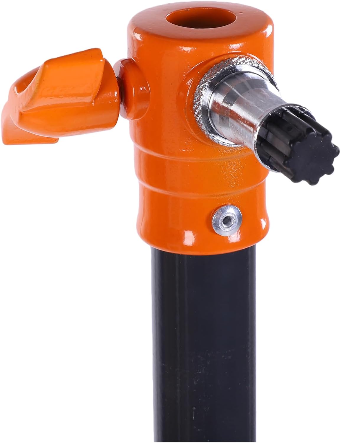Yoidesu 3 Section Air Cushioned Light Stand, Heavy Duty Stainless Steel Photography Stand with 1/4 3/8 Inch Screw Mounts for Studio Video Recording Camera LED Light (Orange)