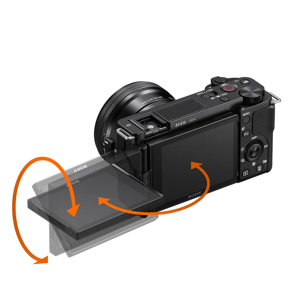 Sony ZV-E10 APS-C Mirrorless Camera with 16-50mm Lens Black