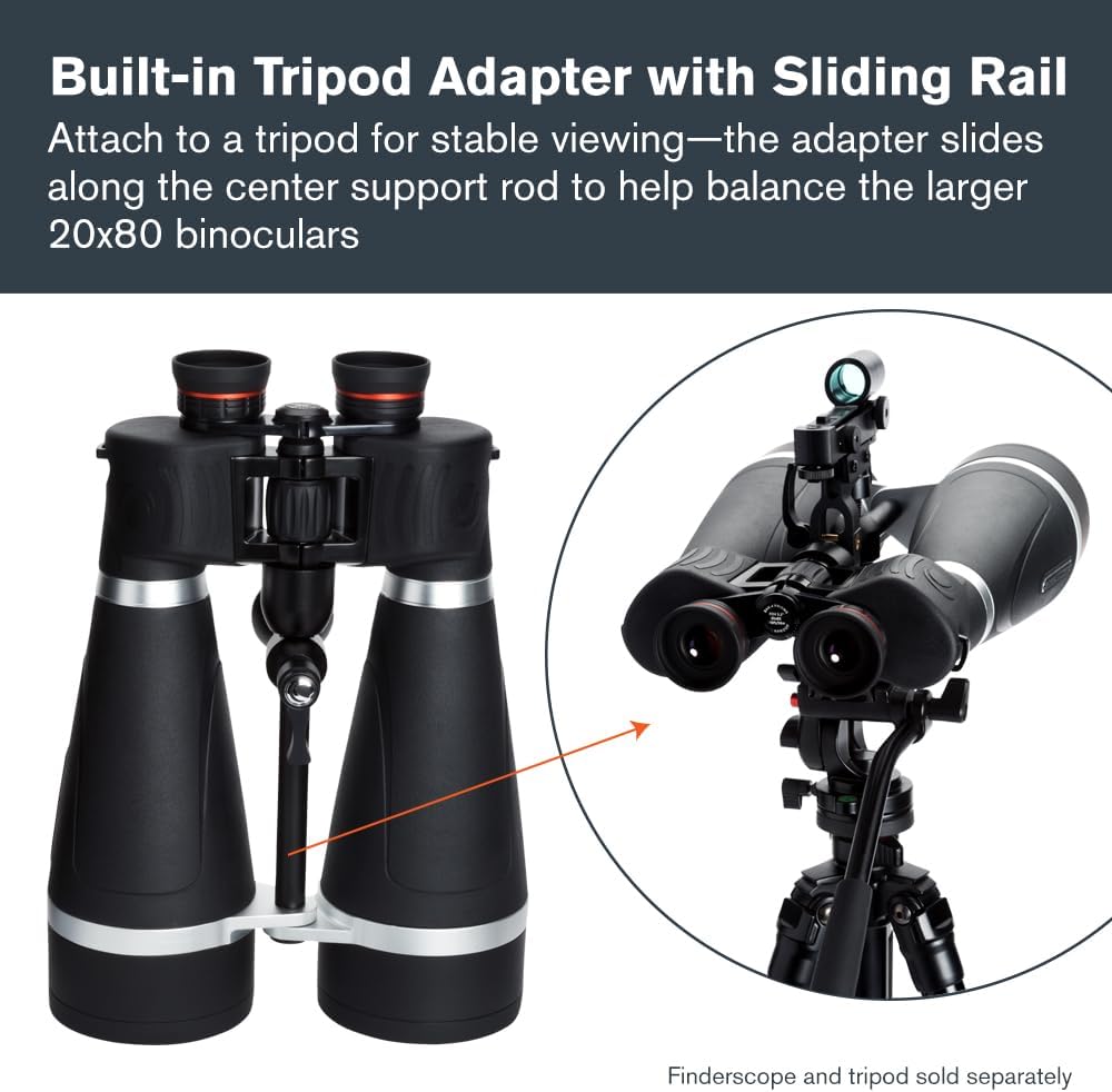 Celestron SkyMaster Pro 20x80 Astronomy Binoculars for Long-Range Viewing