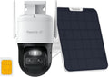 REOLINK 4K Dual Lens Cellular Security Camera Outdoor, Solar Wireless PTZ