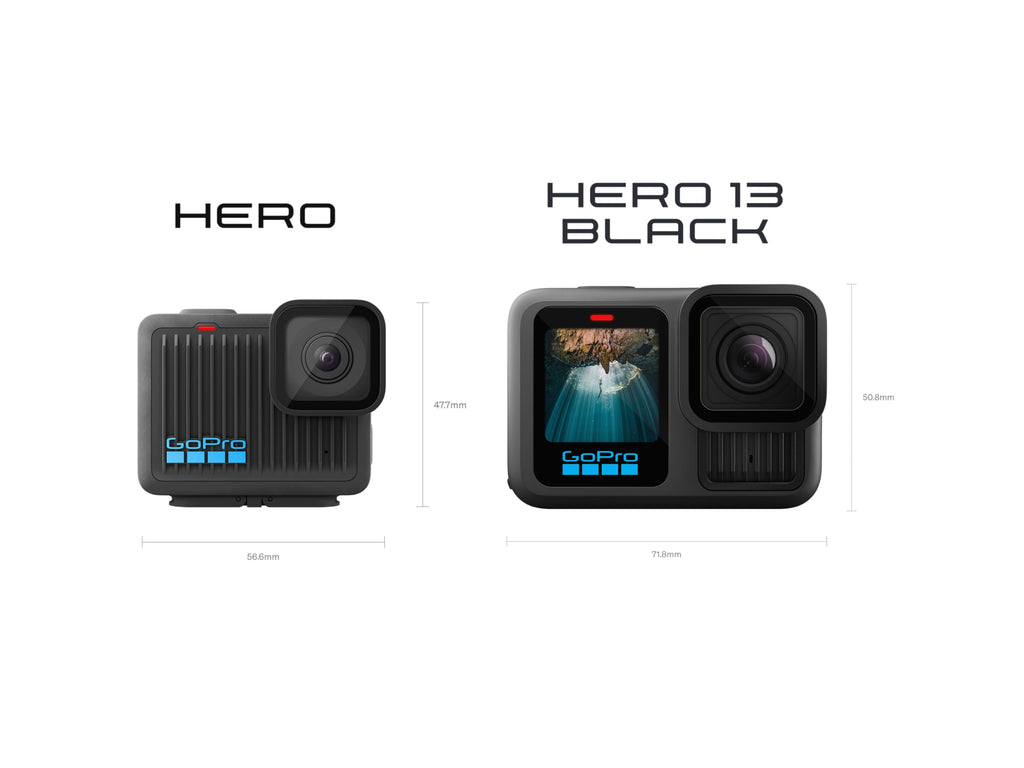 GoPro LIT Hero - Lightweight, Compact, Waterproof Action Camera with Built-in Light, 4K60 Ultra HD Video, 12MP Photo, Touch Screen, HyperSmooth Stabilization