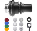 WELLMAKING Bowens Mount Optical Snoot Projector kit for Photo Video Studio