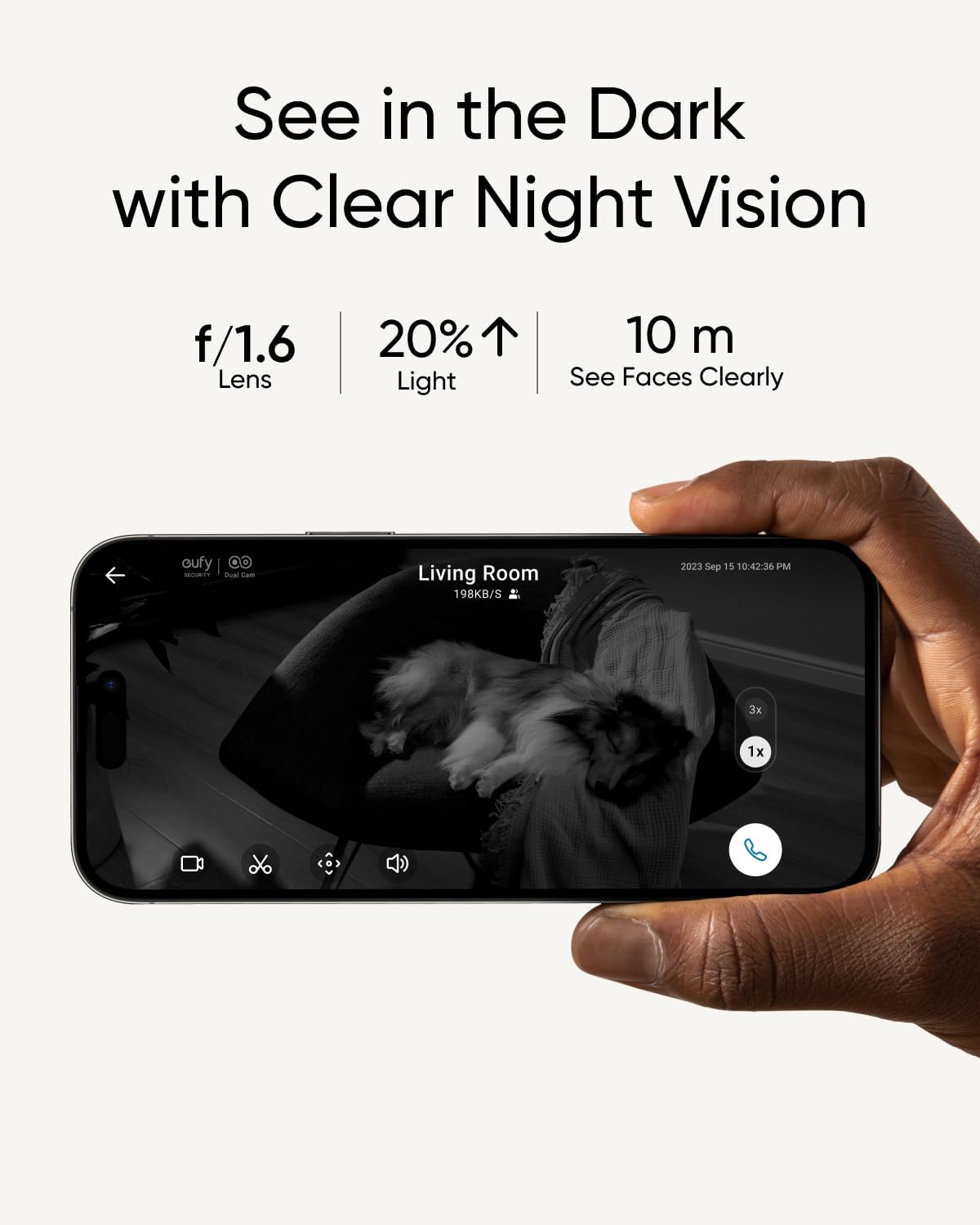 eufy Security 4K Indoor Cam S350, No Subscription, Dual Cameras, 8Ã Zoom