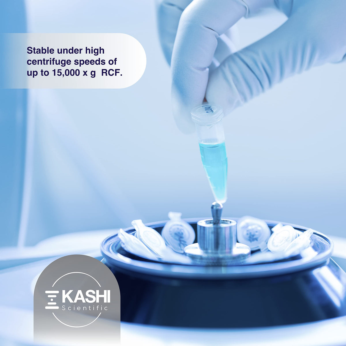 Kashi Scientific 50mL Self Standing Centrifuge Tubes with Screw Cap Lid, Lab Grade Polypropylene Plastic, Skirted, Printed Graduation, Write-on Spot [50mL Self-Standing, 500]