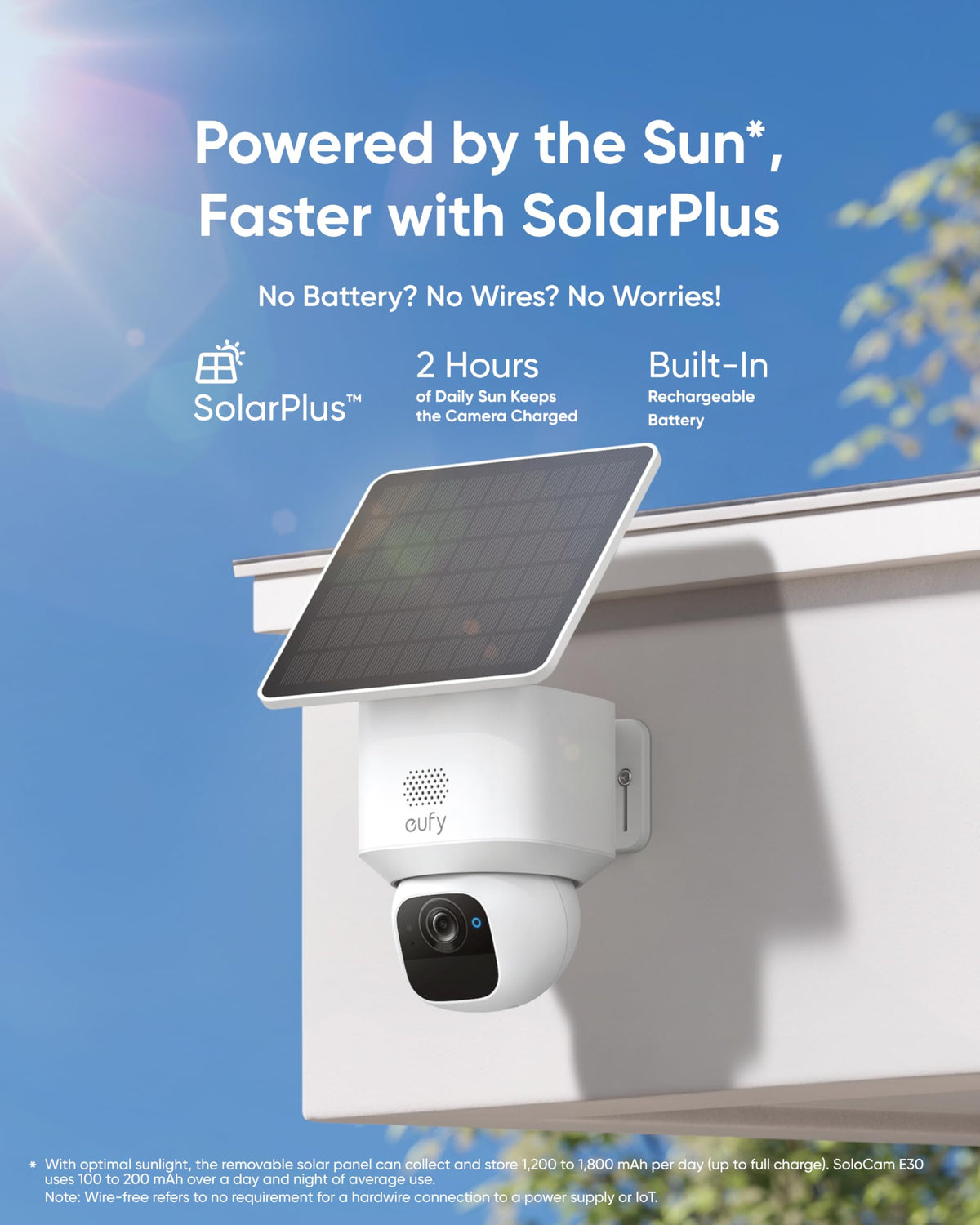 eufy Security SoloCam E30, 4-Cam Kit, 2K Solar Security Camera