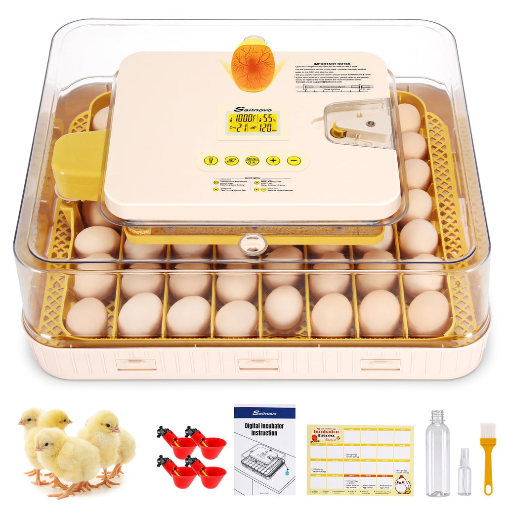 Sailnovo 56 Egg Incubator for Hatching Eggs with Automatic Egg Turning Gray