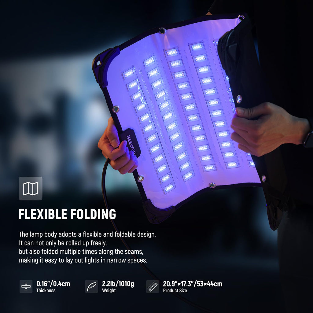 NEEWER 660 PRO RGB LED Video Light with App Control/Barn Door/U Bracket