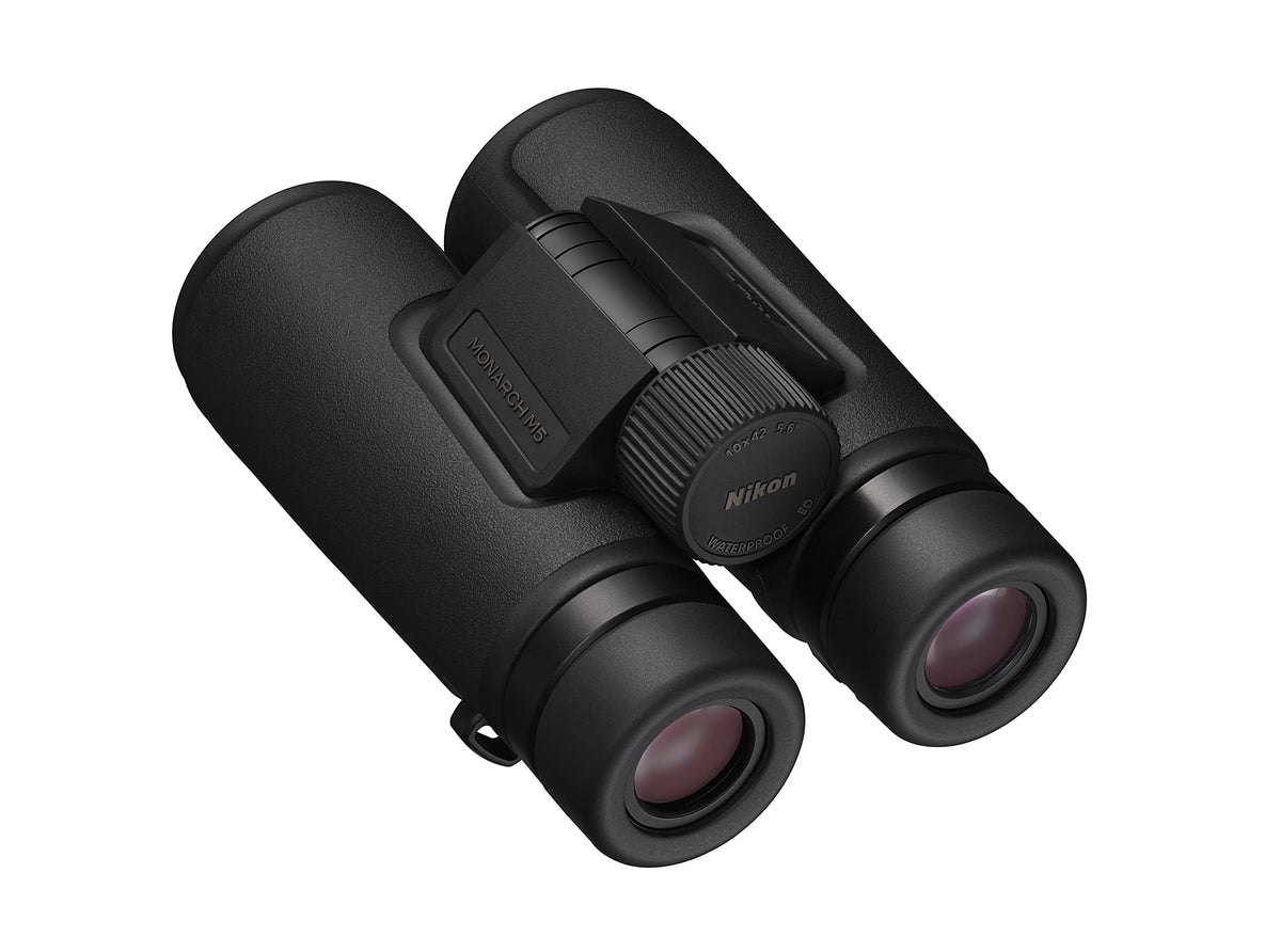 NIKON Monarch M5 Binoculars | Waterproof Fogproof ED Glass Optics with Dielectric Prism Coating | Bright High-Resolution Outdoor Binoculars for Birdwatching, Hiking & Wildlife, 8x42