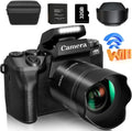 4K Digital Camera, 64MP WiFi Cameras for Photography with 4" Touchscreen