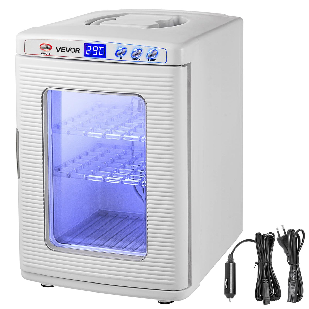 Happybuy Black Reptile Incubator 25L Digital Incubator for Small Reptiles with Cooling and Heating 5-42C