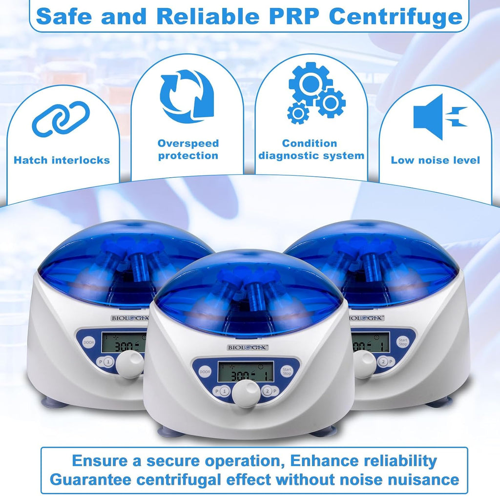 PRP Benchtop Centrifuge, 300-5000 RPM Lab Centrifuge