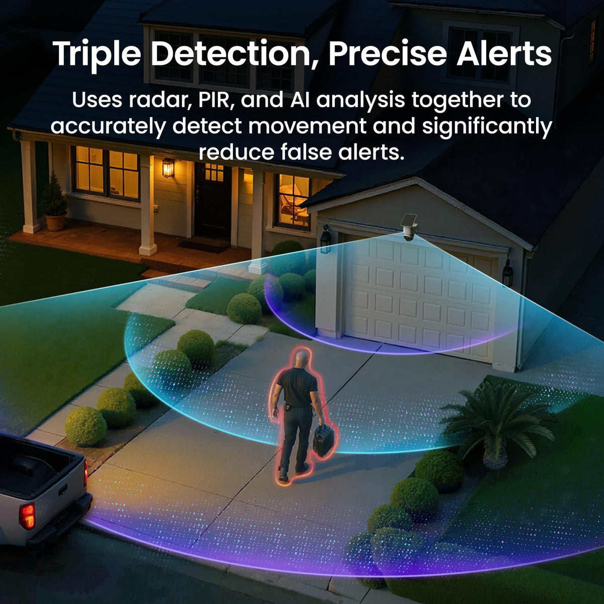 aosu T2 Ultra 4K Security Camera Wireless Outdoor, 360Â° AI Triple Detection