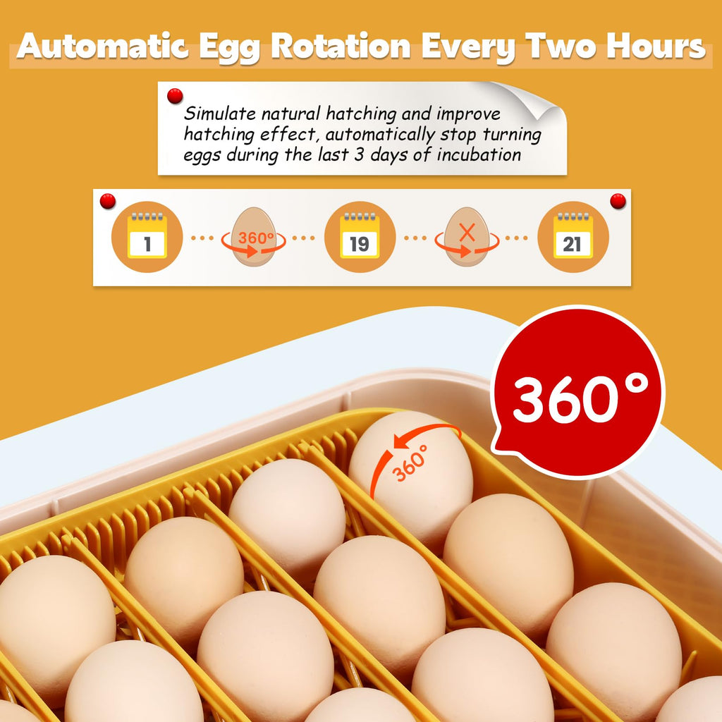 Sailnovo 56 Egg Incubator for Hatching Eggs with Automatic Egg Turning Gray