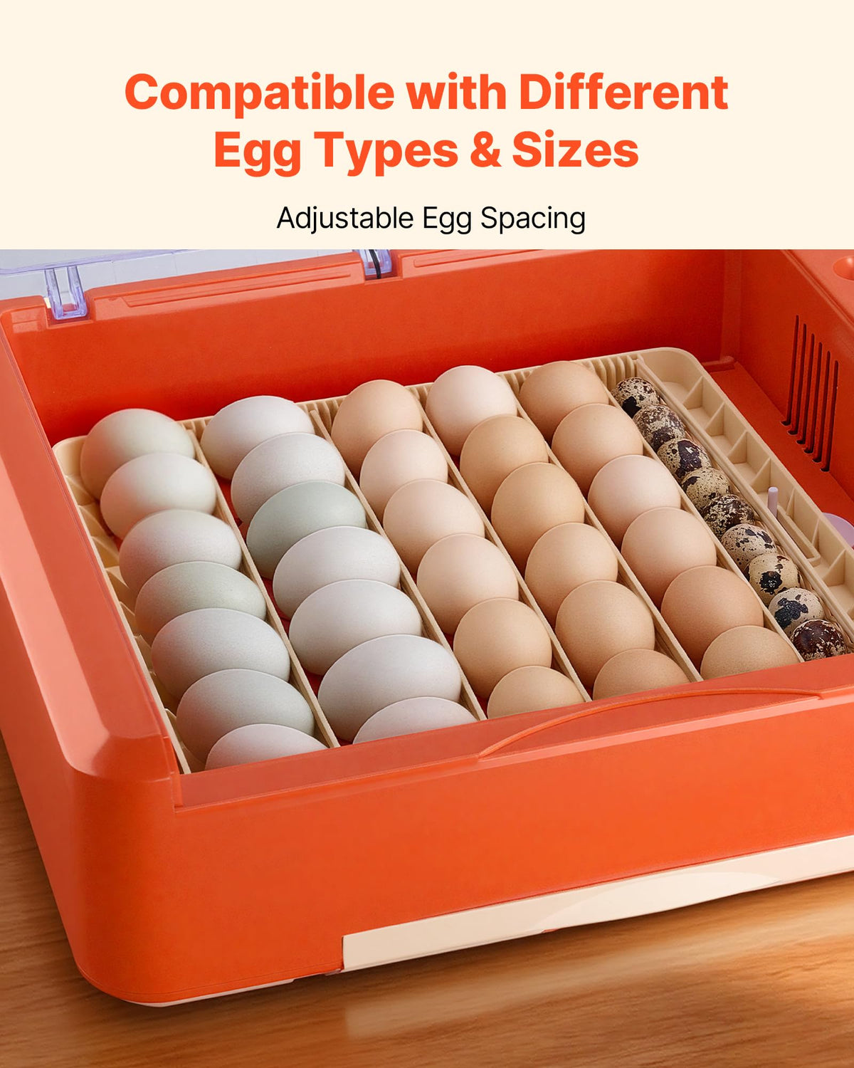 VEVOR 400 Egg Incubator, Poultry Incubator Cabinet with Automatic Eggs Turning, Temperature & Humidity Control, Heating & Cooling Egg Hatcher, Commercial Incubators for Hatching Chicks Ducks Goose