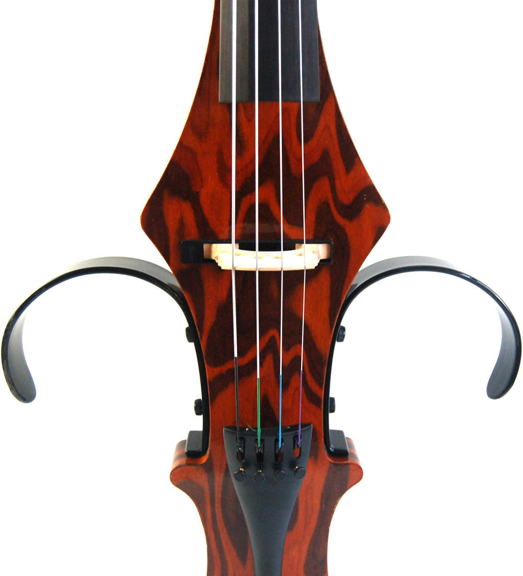 Aliyes Handmade Professional Solid Wood Electric Cello 4/4 Full Size Silent Electric Cello-Wood Grain
