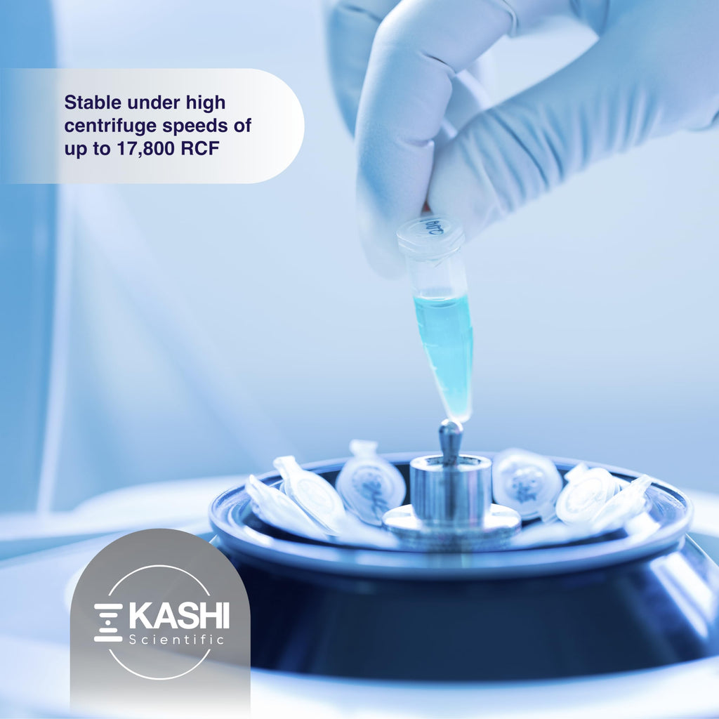 Kashi Scientific 50mL Self Standing Centrifuge Tubes with Screw Cap Lid, Lab Grade Polypropylene Plastic, Skirted, Printed Graduation, Write-on Spot [50mL Self-Standing, 500]