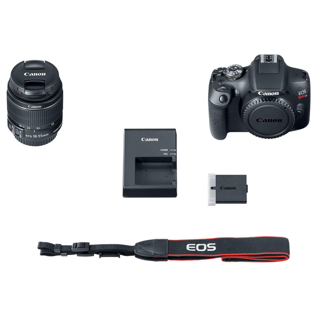 Canon EOS Rebel T7 DSLR Camera with 18-55mm Lens (Black) (Renewed)
