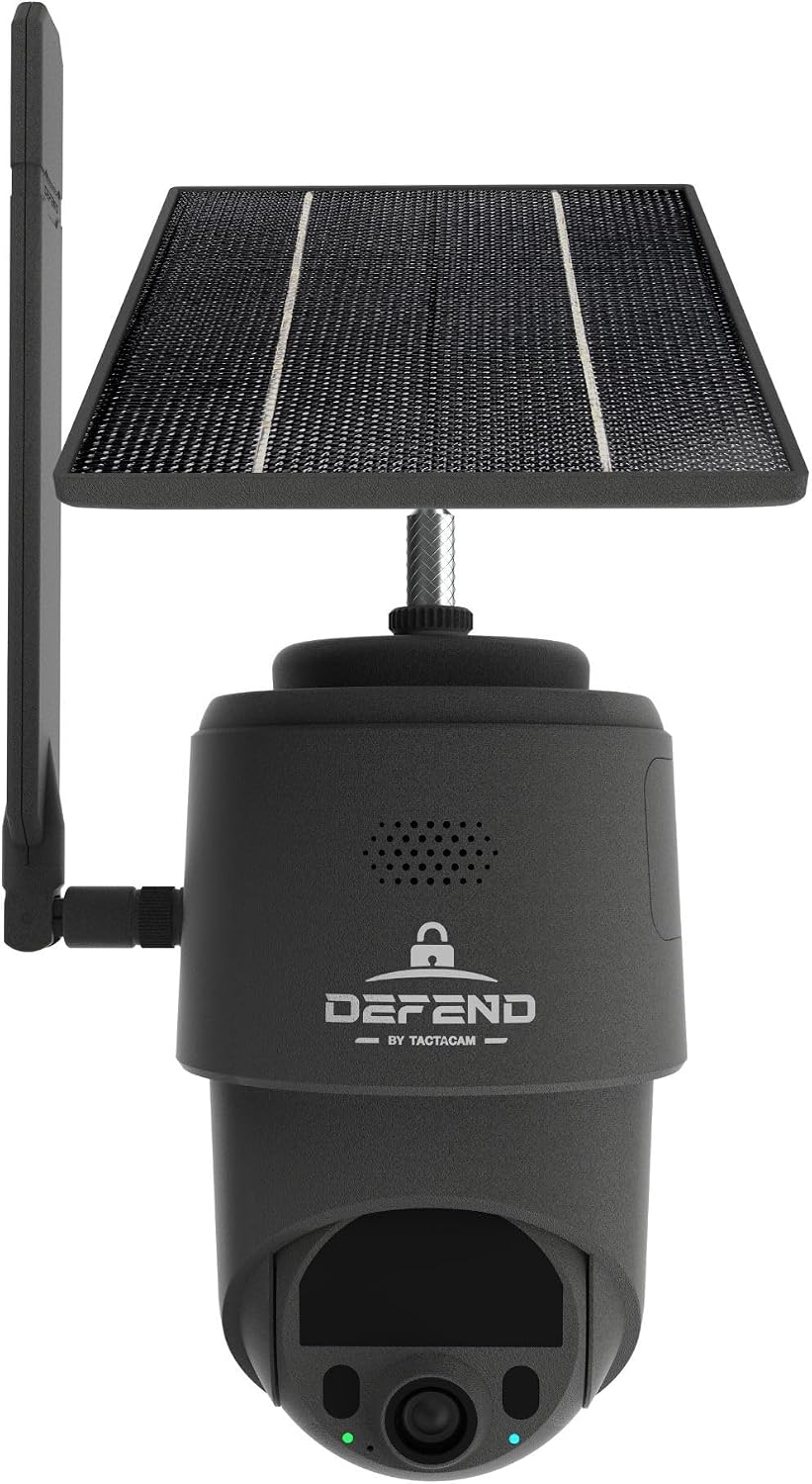 TACTACAM Defend 360 Cellular Security Camera, Solar Power, No WiFi