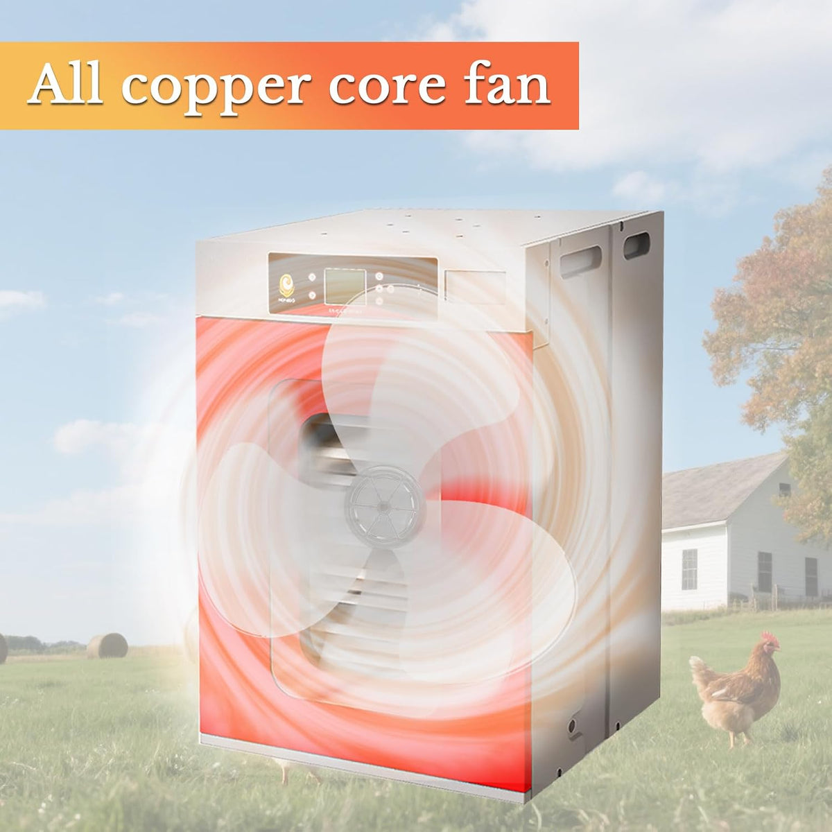 400 Eggs Incubator ï¼Automatic Incubator for Hatching Eggs, with Automatic Egg Turning and Temperature Humidity Control, Poultry Hatching Incubator for Chicken Duck Goose Quail Bird