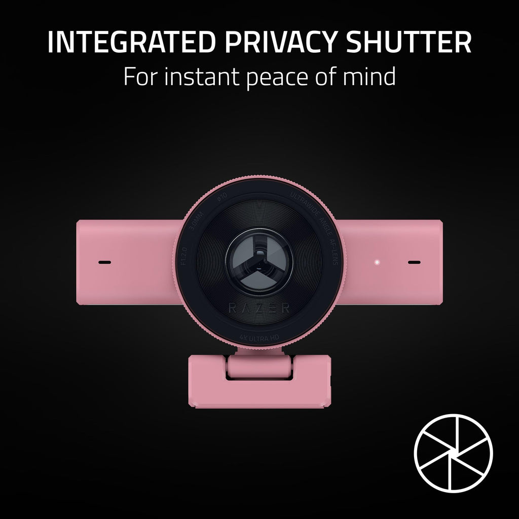 Razer Kiyo V2 Webcam for Streaming and Collaboration 4K 30Fps, Black