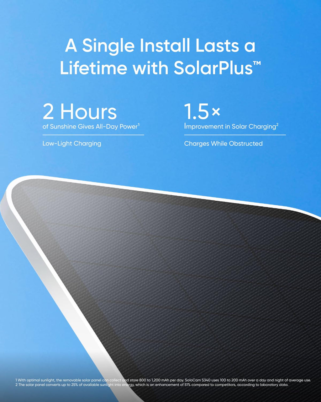 eufy Security SoloCam S340, 3K Dual-Lens Solar Security Camera