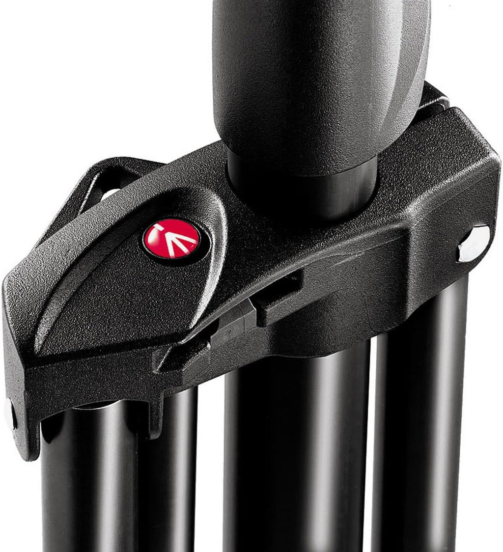 Manfrotto 1004BAC 144" Air Cushioned Aluminum Master Light Stand with 4 Sections & 3 Risers, Black