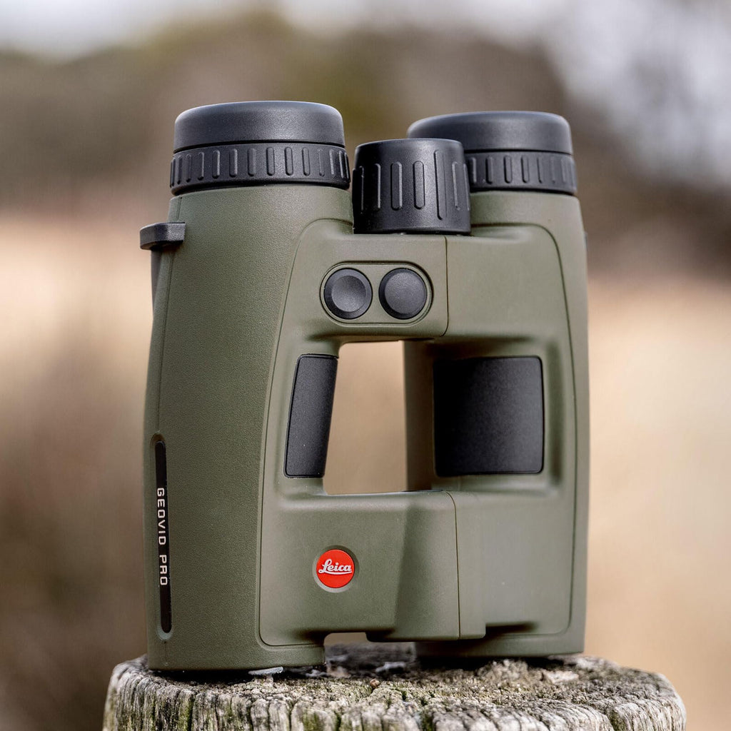 LEICA Geovid Pro 32 Rugged Compact Ergonomic Lightweight Weather-Proof Rangefinder Binoculars for Outdoor, Hunting, Bird Watching, Travel, Olive Green, 10x32