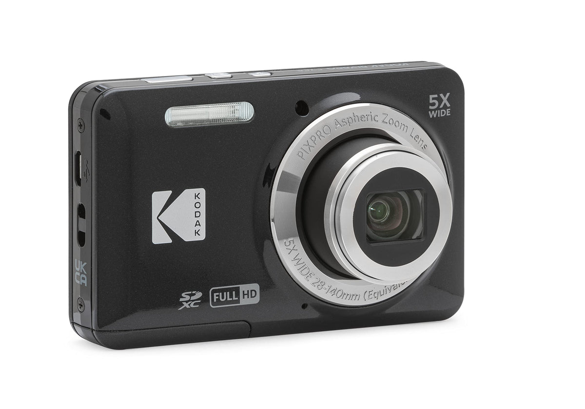 KODAK PIXPRO FZ55 16MP Compact Digital Camera, 5X Optical Zoom, Blue