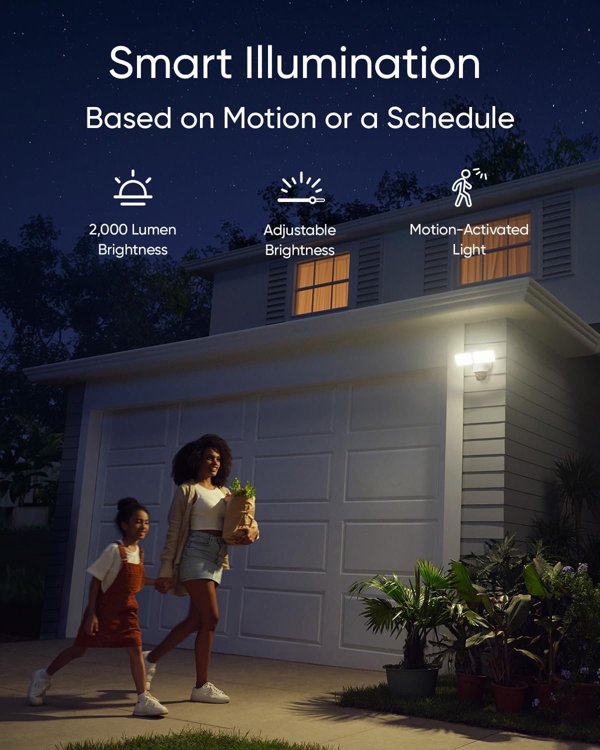 eufy Security Floodlight Camera E340, Dual-Lens, 360Â° Coverage, 8X Zoom