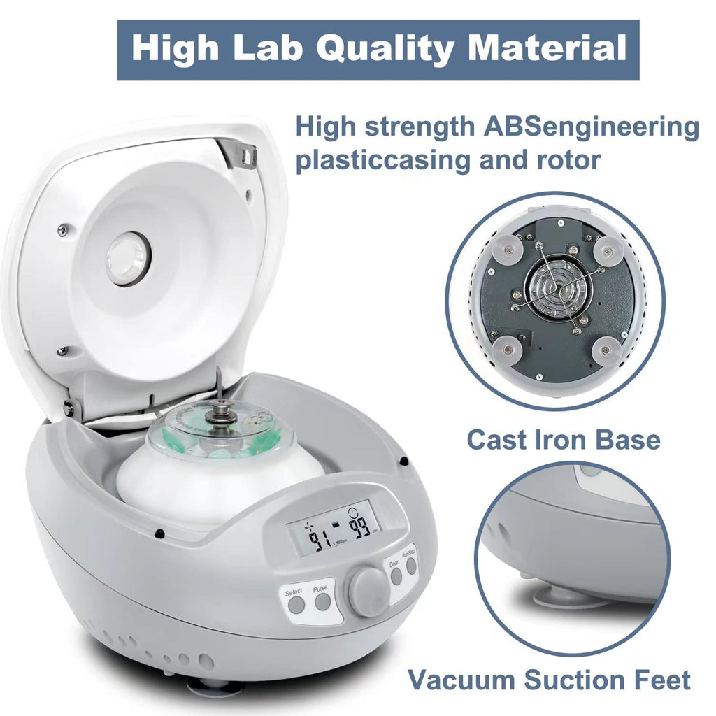 ONiLAB LCD Digital High Speed Mini Centrifuge15000rpm, Capacity 0.2/0.5/1.5/2ml x 12 Place,Max RCF 15100xg,Low Noiseâ¤54dB, 100-240V