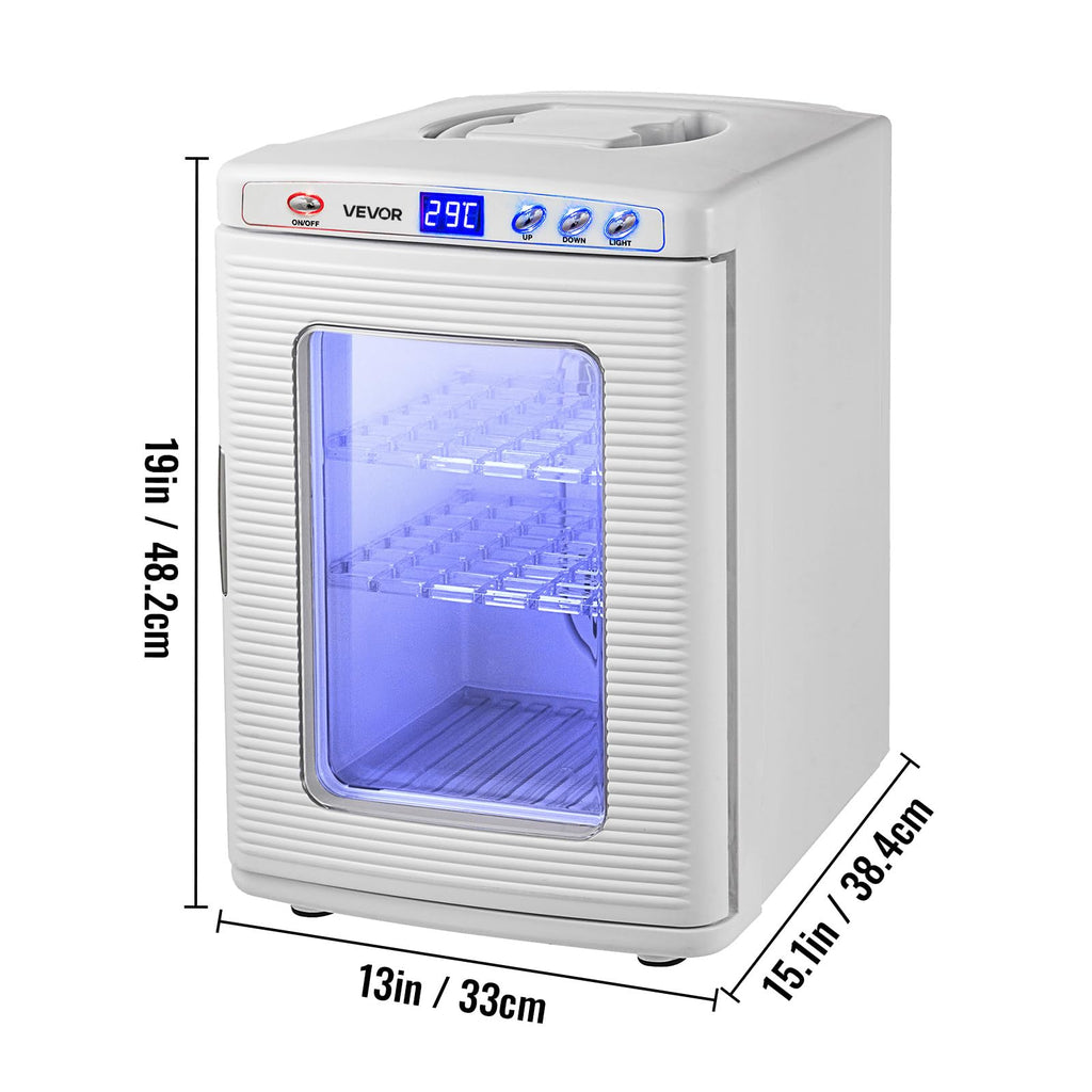 Happybuy Black Reptile Incubator 25L Digital Incubator for Small Reptiles with Cooling and Heating 5-42C