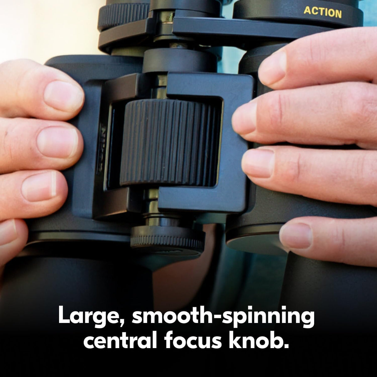 Nikon ACTION10x50 Binocular | Multilayer-Coated Nikon Optics, Bright 50mm Objective Lenses, 10x Power, Turn-and-Slide Adjustable eyecups and Tripod-Ready Porro-Prism Design