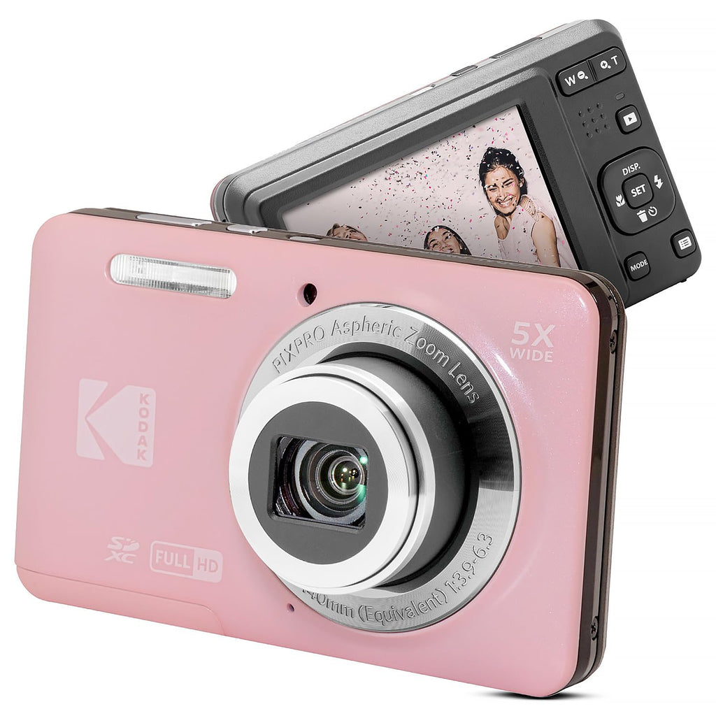 KODAK PIXPRO FZ55 16MP Compact Digital Camera, 5X Optical Zoom, Blue
